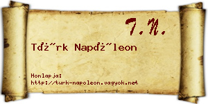 Türk Napóleon névjegykártya